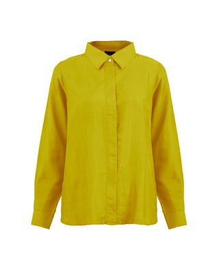 Camisa Seda Manga Larga Clásica - Colores Fuego