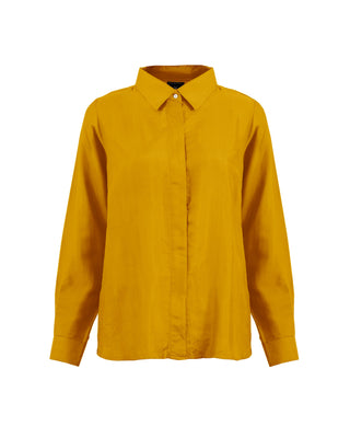 Camisa Seda Manga Larga Clásica - Colores Fuego