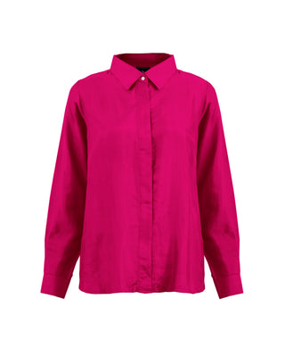 Camisa Seda Manga Larga Clásica - Colores Fuego