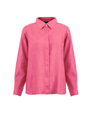 Camisa Seda Manga Larga Clásica - Colores Fuego