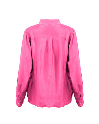 Camisa Seda Manga Larga Clásica - Colores Fuego