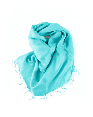 Pañuelos Gasa Seda Colores Azules
