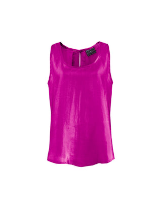 Polera Seda Tipo Camiseta Sin Mangas