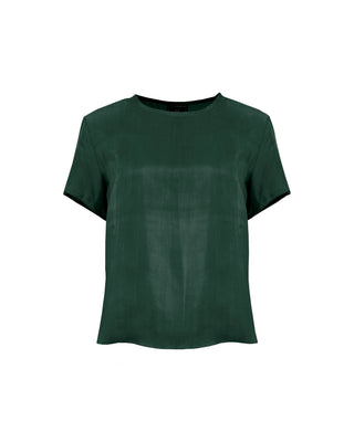 Polera Seda Manga Corta Old Style -Colores Agua