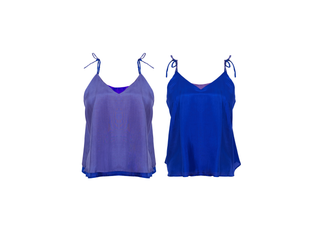 Polera 100% Seda Pabilos Bicolor Reversible