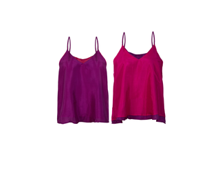 Polera 100% Seda Pabilos Bicolor Reversible