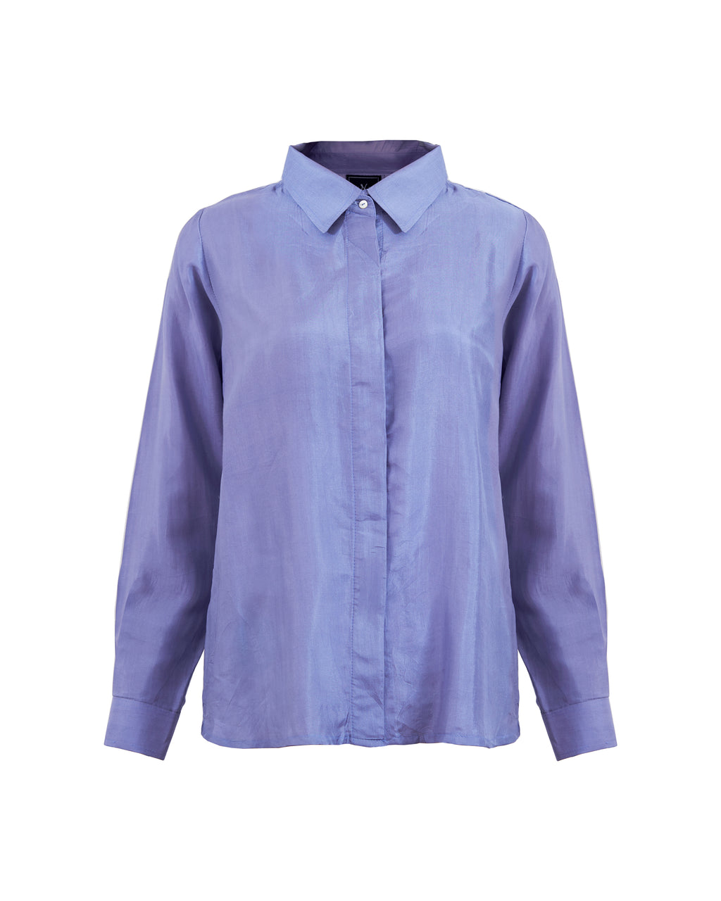 Camisa Seda Manga Larga Clásica- Colección Agua