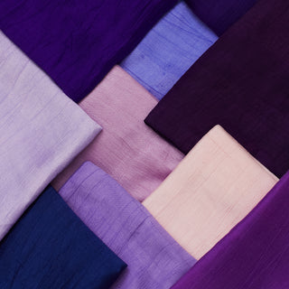Mantillas Seda Gruesa- Colores Lilas Y Morados