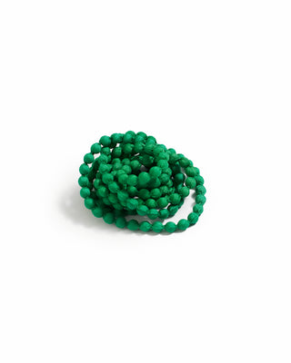 Collar Seda Cuenta Madera Pequeña 0,2 cms-2 vueltas