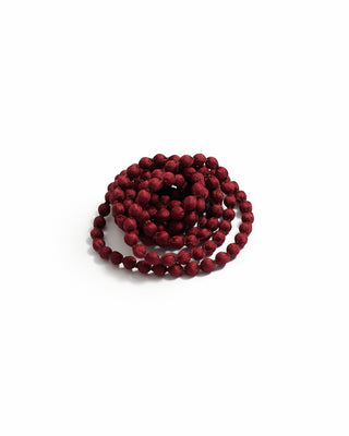 Collar Seda Cuenta Madera Pequeña 0,2 cms-2 vueltas