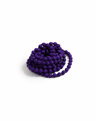 Collar Seda Cuenta Madera Pequeña 0,2 cms-2 vueltas