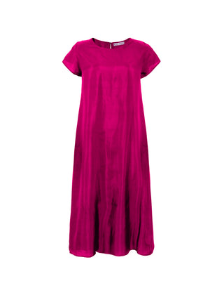 Vestido Largo 100% Seda Flor de Papaya