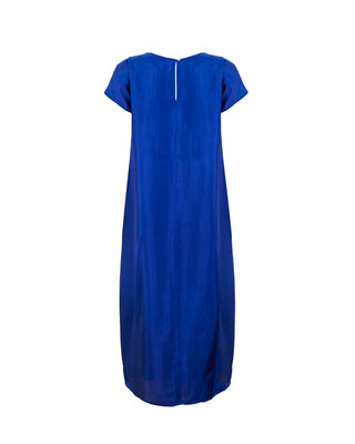 Vestido Largo 100% Seda Flor de Papaya