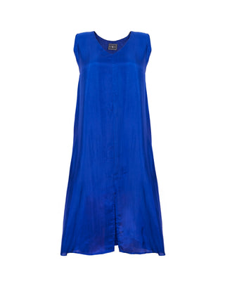 Vestido Seda Corto Cuello V