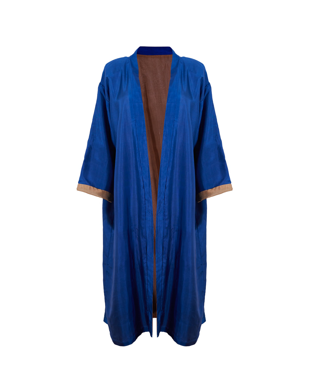 Kimono Seda Bicolor Reversible Largo