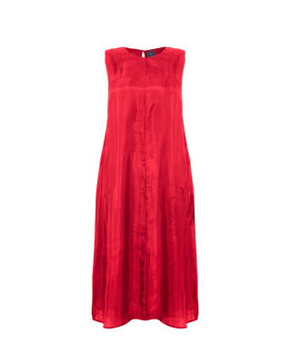 Vestido Largo Sin Mangas 100% Seda Fuama