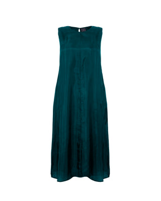 Vestido Largo Sin Mangas 100% Seda Fuama