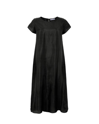 Vestido Largo 100% Seda Flor de Papaya