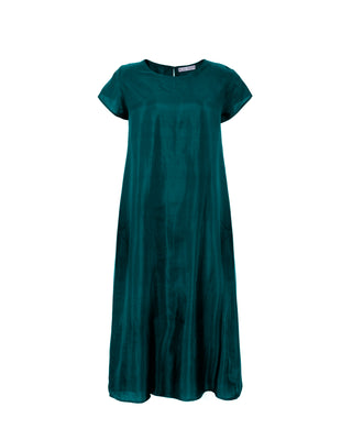 Vestido Largo 100% Seda Flor de Papaya