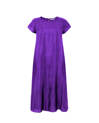 Vestido Largo 100% Seda Flor de Papaya