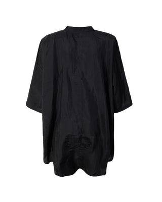 Camisa Seda Manga Corta Cuello Mao C.C