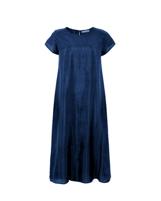 Vestido Largo 100% Seda Flor de Papaya