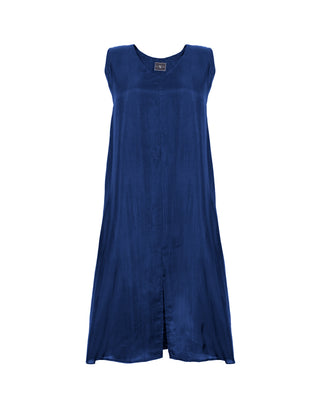 Vestido Seda Corto Cuello V