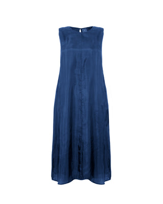 Vestido Largo Sin Mangas 100% Seda Fuama