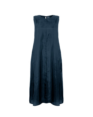 Vestido Largo Sin Mangas 100% Seda Fuama