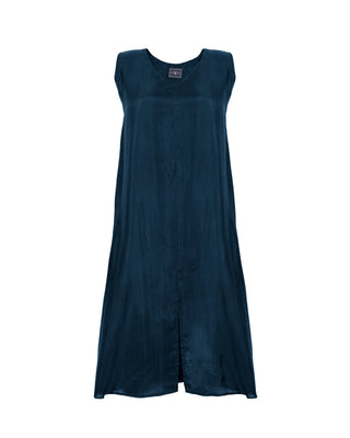 Vestido Seda Corto Cuello V