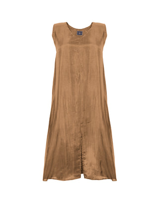 Vestido Seda Corto Cuello V
