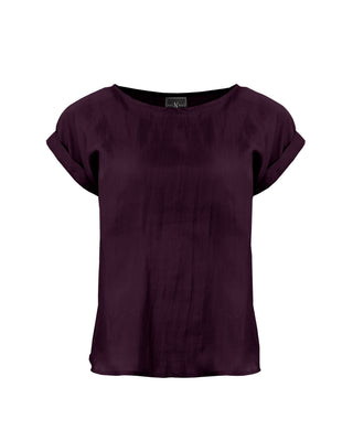Polera Seda Manga Doblada- Colores Agua