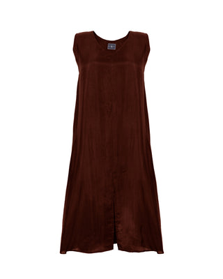 Vestido Seda Corto Cuello V