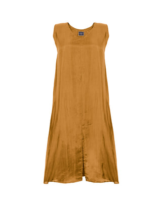 Vestido Seda Corto Cuello V