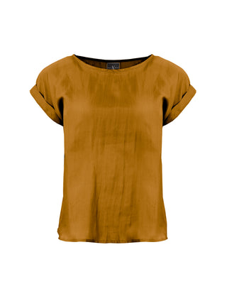 Polera Seda Manga Doblada- Colores Agua