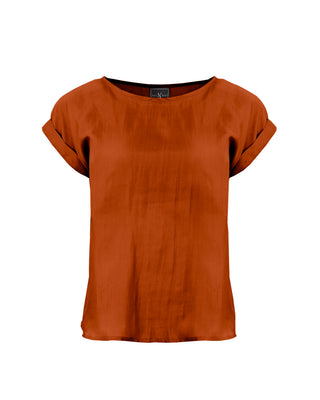 Polera Seda Manga Doblada- Colores Agua