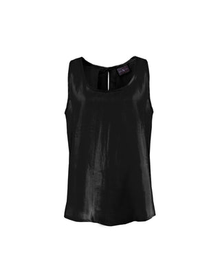 Polera Seda Tipo Camiseta Sin Mangas