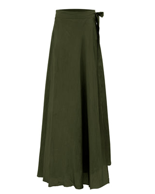 Falda Larga Doble Capa 100% Seda